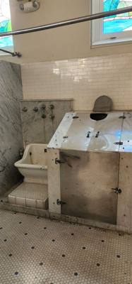 Fordyce Bathhouse Museum.  We're going to do a bathhouse on Sunday but for now we're learning about the history and expe