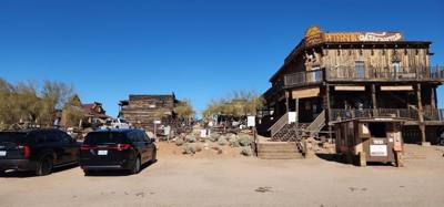 If you're in Arizona you have to go to at least one ghost town.  This one also has a mine.  Avery has a blast.