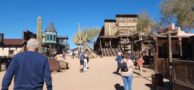 If you're in Arizona you have to go to at least one ghost town.  This one also has a mine.  Avery has a blast.