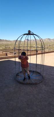 If you're in Arizona you have to go to at least one ghost town.  This one also has a mine.  Avery has a blast.