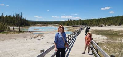 Last stop of day 1 in Yellowstone.