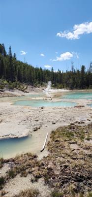 Last stop of day 1 in Yellowstone.
