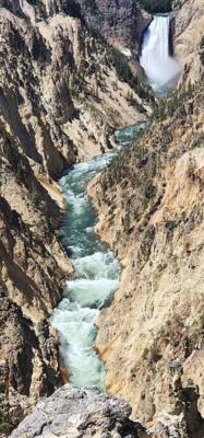Beautiful falls and the Grand Canyon of Yellowstone.