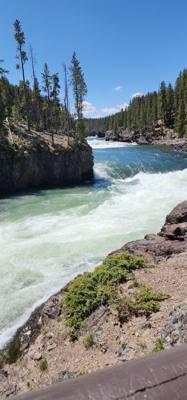 Beautiful falls and the Grand Canyon of Yellowstone.