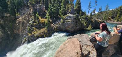 Beautiful falls and the Grand Canyon of Yellowstone.