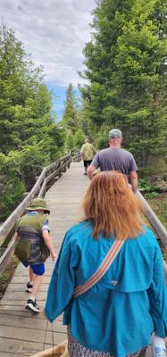 These springs weren't quite as dramatic as others but interesting all the same.  A lot of boardwalk and stairs.  If you 