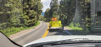If given the choice between following a bison in the road in Yellowstone National Park or this here for 5 miles...I choo