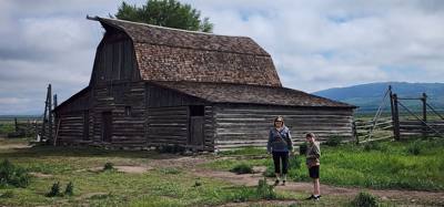 Quick stop to see Mormon Row over by the Tetons.  Pretty interesting.  Avery was more interested in the ground squirrels