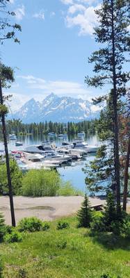 Last stop today.  The Coulter Bay Visitor Center.  The boats with the mountains in the background was my favorite photo 