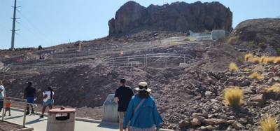 Pat Tillman Memorial Bridge on the way down the hill to the Hoover Dam. Second tallest bridge in the US. The Royal Gor