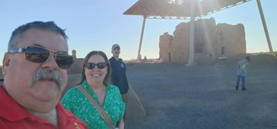 Casa Grande Ruins this afternoon with some of my favorite people.