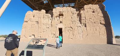 Casa Grande Ruins this afternoon with some of my favorite people.