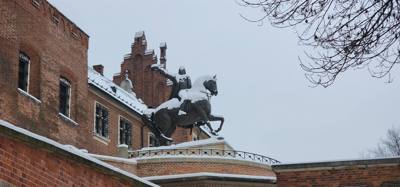 Wawel Castle as part of our walking tour of Old Town Krakow this morning.