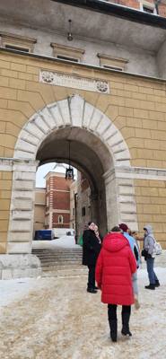 Wawel Castle as part of our walking tour of Old Town Krakow this morning.