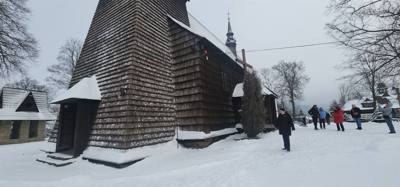 Stopped by this church of St. John the Baptist on the way to Budapest.  It was built in 1656 but wasn't consecrated unti