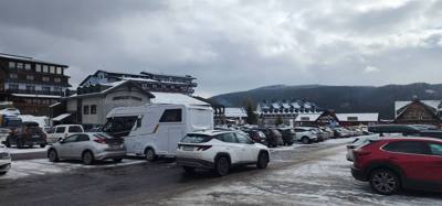 We stopped at a ski resort in Donovaly, Slovakia for lunch.  I had the sheep cheese and bacon soup.  Julie had the dumpl