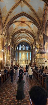 Visited Matthias Church and the surrounding area.  The real test was that we were treated to a short  organ concert.  Gr
