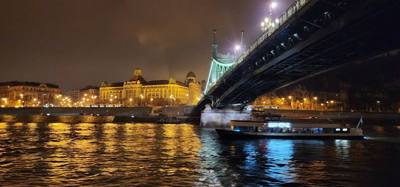 If you've been to Budapest but haven't seen it from the river at night you haven't really seen it.  Great food.  Good wi