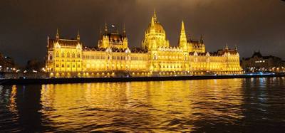 If you've been to Budapest but haven't seen it from the river at night you haven't really seen it.  Great food.  Good wi