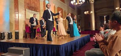 Had a semi private Mozart and Strauss recital complete with ballet dancers and an opera singer.  Couldn't take pictures 