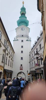 Walking tour of Bratislava, Slovakia this morning.