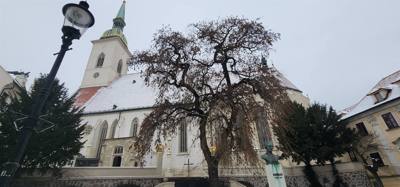 Walking tour of Bratislava, Slovakia this morning.