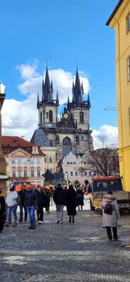 A walk across one of the bridges, through the old Jewish quarter ending at the Astronomical Clock Tower in the Prague to