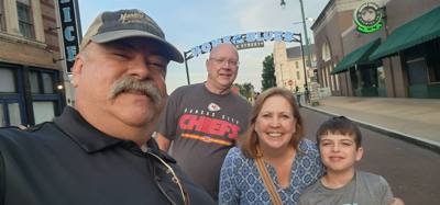 Hanging out on Beale Street.  Always fun things to experience.  Avery got to participate in one of the street shows.  Ha