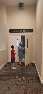 Ended the day watching the Peabody Ducks retire for the evening.  I got video from up top while Avery got the 'in the pi