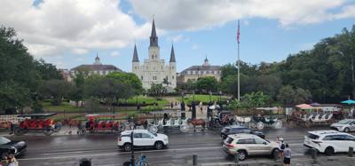 A bus ride, beignets, Bourbon Street and buskers today in New Orleans.  Definitely sensory overload...overwhelming.  alw