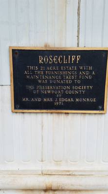 Rosecliff was the final of the three mansions we visited in Newport. It was a little different than the others in that