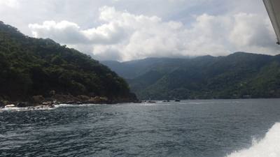 Majahuitas and Yelapa. Neither of these places is available by road. You have to take a boat. Yelapa had a nice water