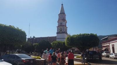 Mascota...a town in the Sierra Madre mountains. Visited this town on the way to Talpa. A few little shops. Cute town