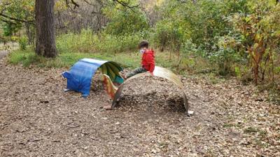 The last half of Saturday's Nebraska City adventure was the Arbor Day Farm Treetop Adventure. Yes, my daughter wigs out