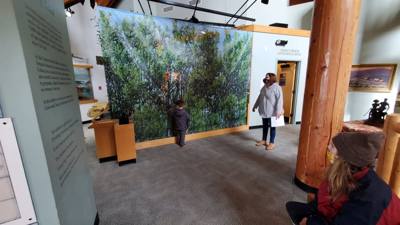 On the way out from Nebraska City we stopped by the Lewis and Clark center. Interesting...and walked off that breakfast