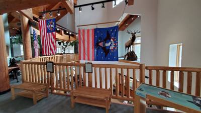 On the way out from Nebraska City we stopped by the Lewis and Clark center. Interesting...and walked off that breakfast