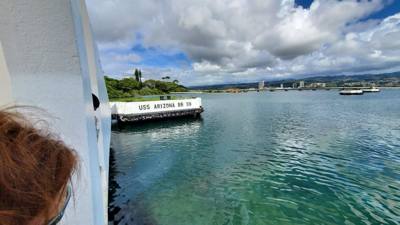 Visited Pearl Harbor. A lot to think about. So many lives lost. Got to go out and see the USS Arizona. A great memor