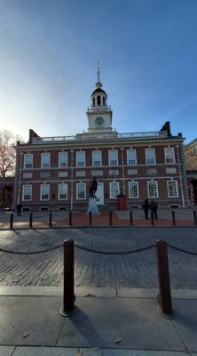 After spending a short time at the Liberty Bell Center, we set out for Independence Hall.  

Historically one of the mos