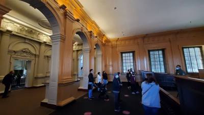 After spending a short time at the Liberty Bell Center, we set out for Independence Hall.  

Historically one of the mos