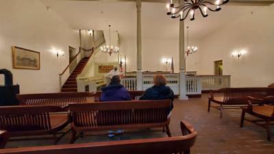 Right outside of Wilmington is a city called New Castle, DE.  Their historic New Castle Courthouse Museum is rich in his