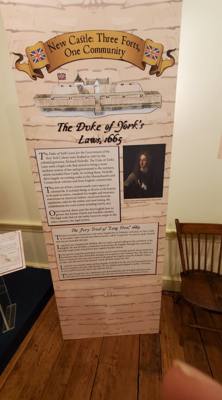 Right outside of Wilmington is a city called New Castle, DE. Their historic New Castle Courthouse Museum is rich in his